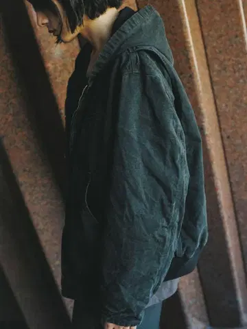 LIDNM CRACK WASHED ACTIVE JACKET M 사이즈