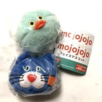 mojojojo 페이스 마스코트 2개 미사용 새상품 병아리 고양이 블루