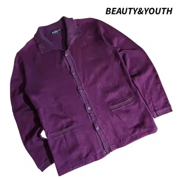 BEAUTY&YOUTH 코튼 니트 가디건 하이넥 84767