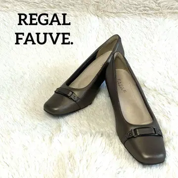 새상품급 REGAL FAUVE 버클 펌프스 스퀘어 24cm