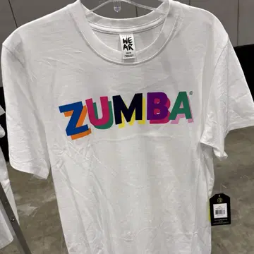 ZUMBA zincon 한정판 화이트 T셔츠 줌바 의류