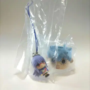 은혼 뒤집어쓰기 마스코트 스트랩 사루토비 아야메+초호기