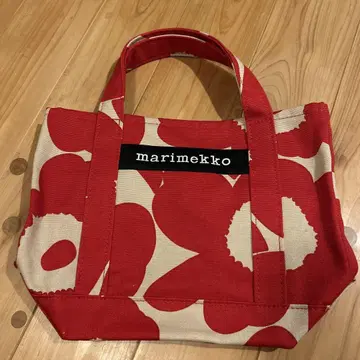 marimekko 우니코 토트백 빨간색 베이지