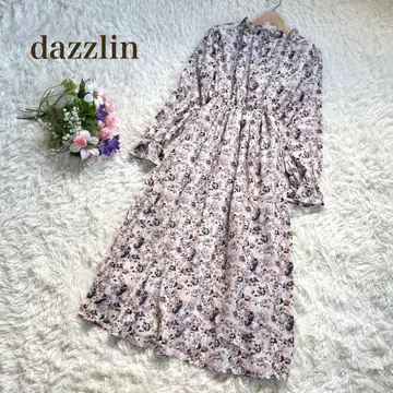 dazzlin 꽃무늬 플라워 릴랙스 롱 원피스 프리 사이즈