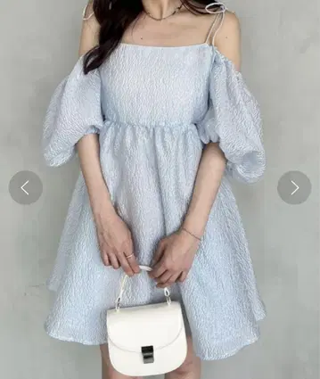 헤더 3way 자카드 미니 원피스