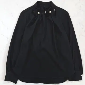 [새상품급] TONAL 토날 조젯 펄 하이넥 블라우스 긴팔 블라우스