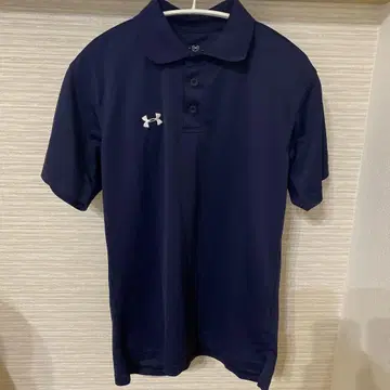 UNDER ARMOUR 네이비 피케 셔츠