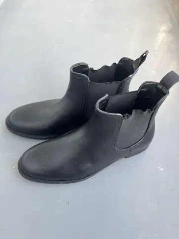 블랙 레인부츠 그린 라벨
