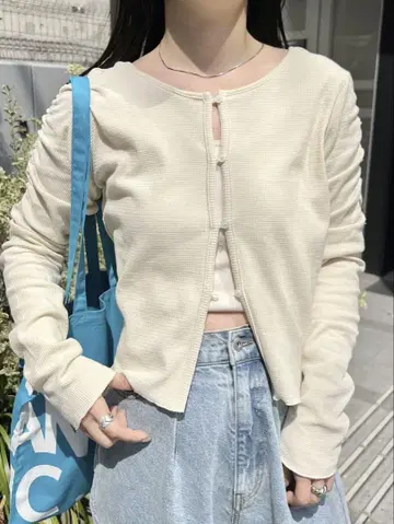 카스타네 써멀 퍼프 가디건