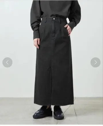 MARW UNITED ARROWS 데님 타이트 스커트 블랙 36