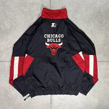 STARTER 나일론 자켓 90s NBA 시카고 불스 하프 지퍼