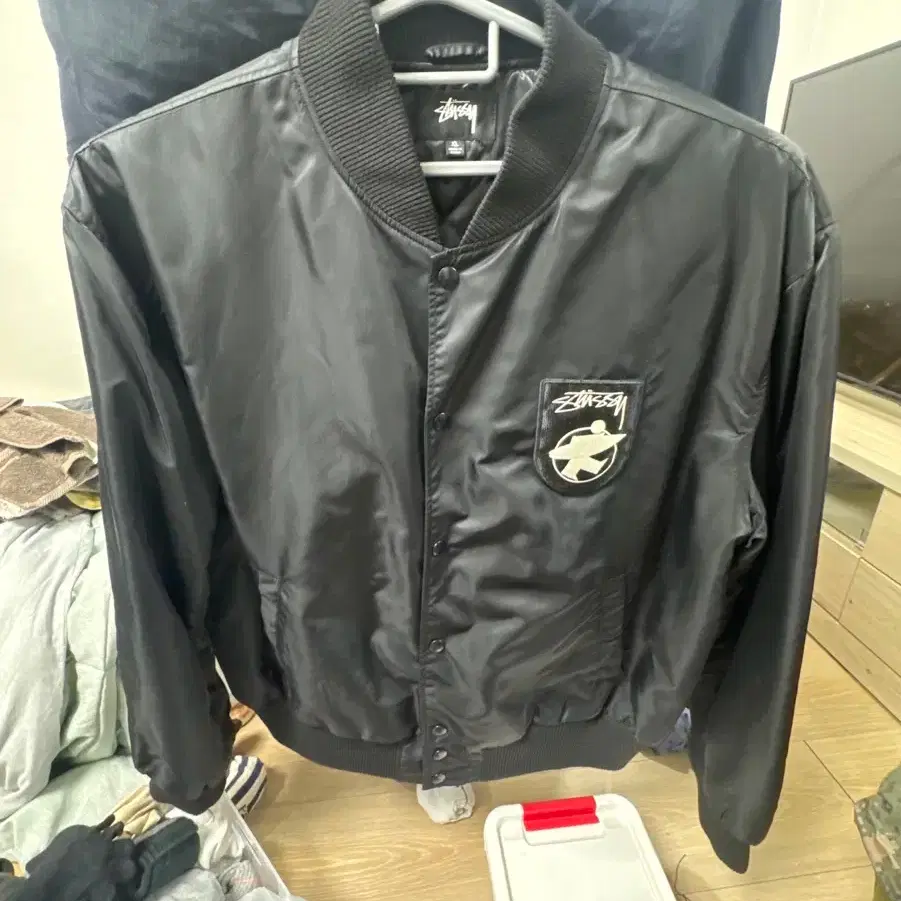 STUSSY | 스투시 Stussy Surfman Stadium Jacket XL #스투시,#서프맨