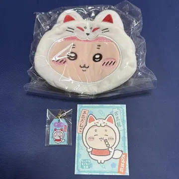 치이카와 (먼작귀) 아크릴 참 스티커 얼굴 파우치 헌책방 카니짱