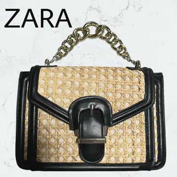 ZARA 바스켓백 가죽 골드 체인