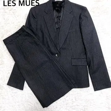 [새상품급] LES MUES 여성용 비즈니스 워셔블 스트라이프