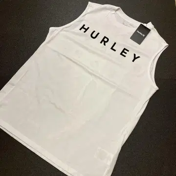 Hurley 화이트 탱크탑 M 슬리브리스 Hurley 새상품