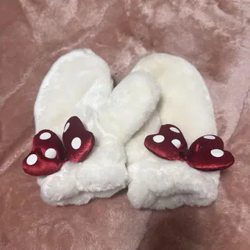 미니 마우스풍 푹신푹신 벙어리 장갑