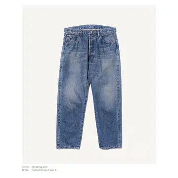 A.PRESSE Washed Denim Pants E 34인치