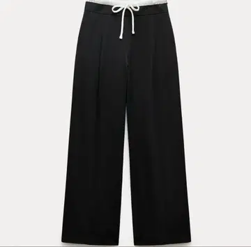 ZARA WIDE LEG 팬츠 더블 웨이스트 밴딩