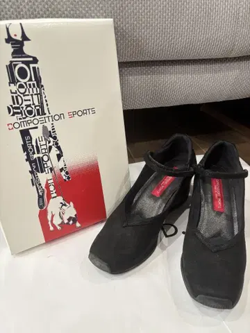 [새상품급] COMPETITION SPORTS 블랙 웨지힐