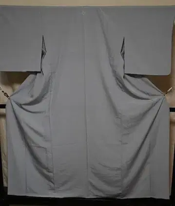 워셔블 기모노 홑옷 이로무지 히로에리 하나 문양 그레이 계열 새상품급