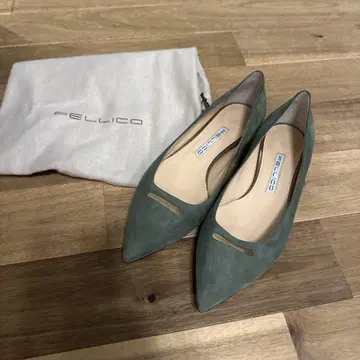 PELLICO 스틸레토 펌프스 그린 38