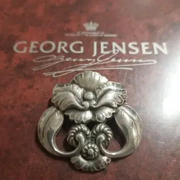 초레어 새상품급 대형 GEORG JENSEN 실버 브로치 97