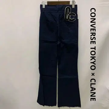 CONVERSE TOKYO x CLANE 플레어 팬츠 네이비