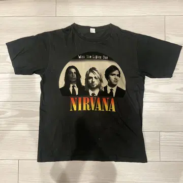 90s NIRVANA 그래픽 티셔츠 XL 싱글 스티치