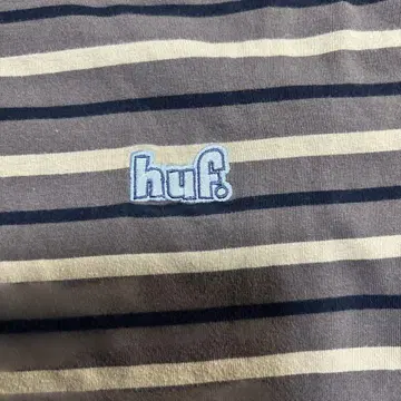 HUF 하프 스트라이프 티셔츠 브라운, 블랙, 카키 S 사이즈