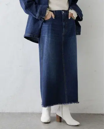 pual ce cin 데님 스커트