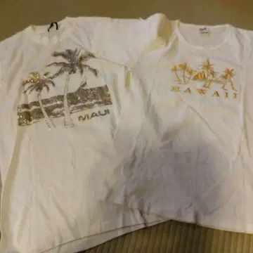 MAUI HAWAII 디자인 반팔 티셔츠 M 남성용 M 여성용 M 세트