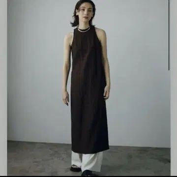 anuke 시어 체크 원피스