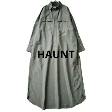 HAUNT 린넨 혼방 셔츠 원피스