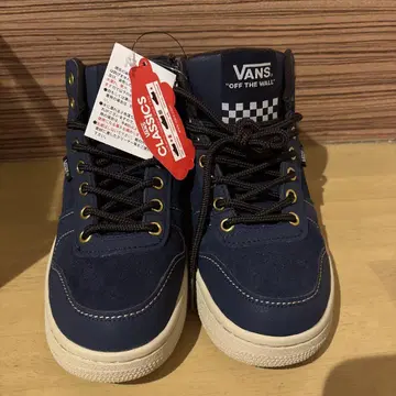 VANS CLASSICS 네이비 하이컷 스니커즈 24.5cm