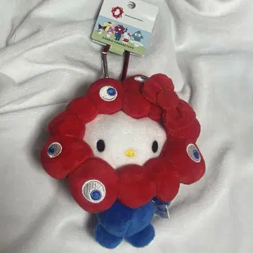 먝먝 흉내내기 봉제 인형 헬로키티 EXPO 카라비너 포함 새상품