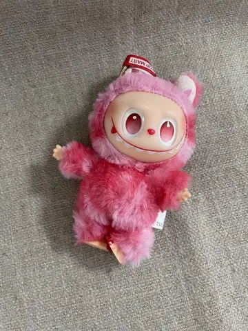 캐릭터 봉제인형 (핑크 크림색)