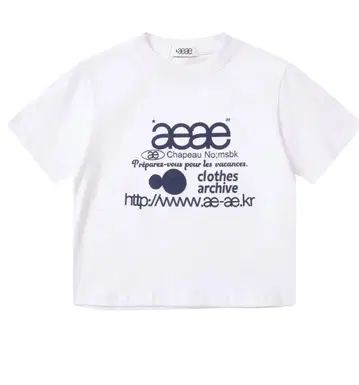 aeae 에이에이에이 티셔츠 반팔 화이트 AA2