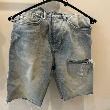 ksubi 28 데미지 가공 데님 숏팬츠