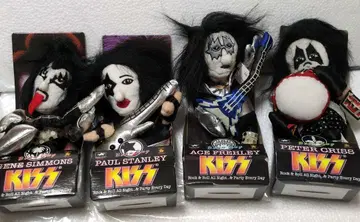 KISS 봉제 인형 4개 세트 전체 길이 약 25cm