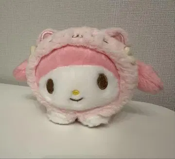 마이멜로디 고양이 봉제 인형 키링