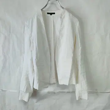 theory 띠어리 노카라 자켓 무지 깨끗한 화이트 사이즈 0