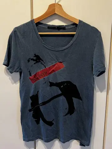 NO ID. 노아이디 티셔츠 반팔 데미지 가공