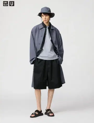UNIQLO U 와이드 핏 하프 팬츠
