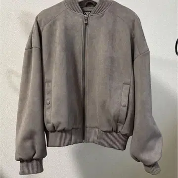 ZARA 그레이 봄버 자켓 XS