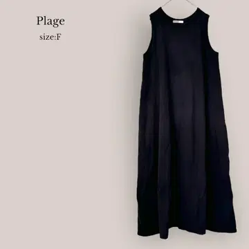 [ 플라주 ] Plage 슬리브리스 롱 원피스 플레어 MUJI 심플