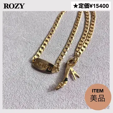 ROZY cougar 목걸이 골드 하이힐 모티브 LOVE U