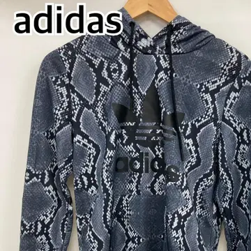 adidas 아우터 후드티 끈 포함 긴팔 그레이 블랙 [ CT1465 ]