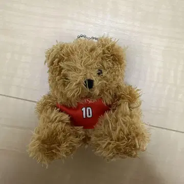마치다 루이 후지쯔 레드 웨이브 곰 키링 #10 유니폼