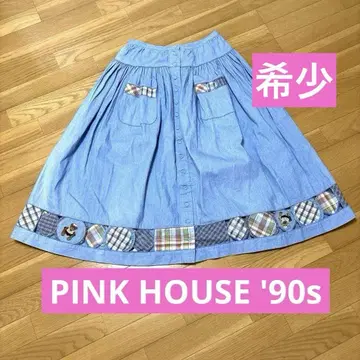 [레어] PINK HOUSE 90년대 롱 기장 스커트 빈티지